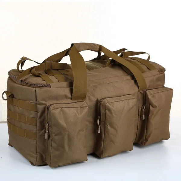 55L Tactical Travel Duffel Bag with Backpack Straps