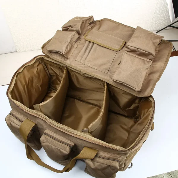 55L Tactical Travel Duffel Bag with Backpack Straps