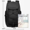 OZUKO 30L Waterproof Travel Laptop Backpack with 15.6-Inch Laptop Compartment