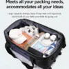 Large Capacity Rolling Travel Bag with Pull Rod & Wheels