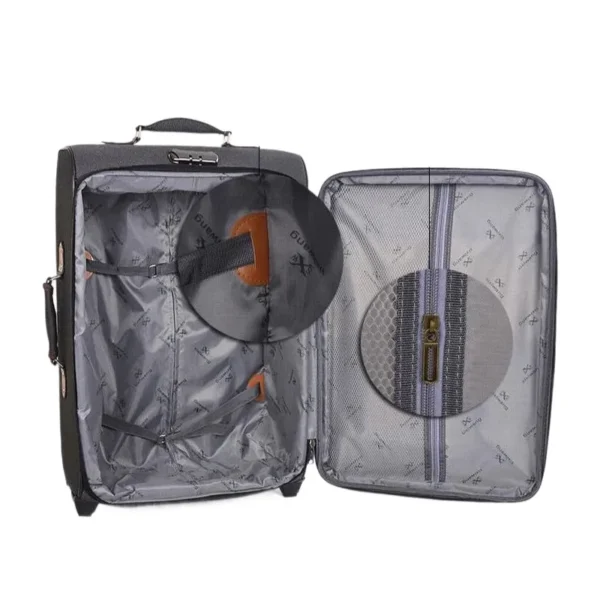 28-Inch Oxford Fabric Rolling Trolley Suitcase with Spinner Wheels