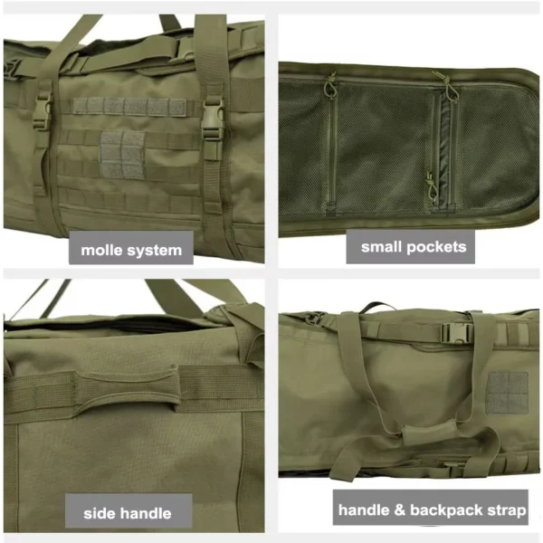 40L Tactical Travel Duffel Bag with Backpack Straps