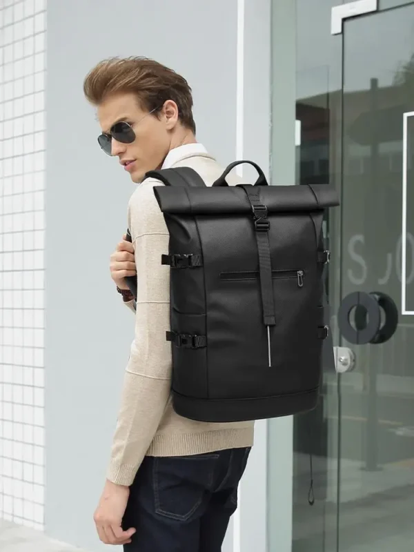 Large Capacity Waterproof Travel Backpack with 15.6-Inch Laptop Compartment
