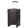 Sffe87270b4a5425da4d071434e11c2aeF.webp 20-Inch Vintage PU Leather Carry-On Suitcase with TSA Lock & Silent Spinner Wheels